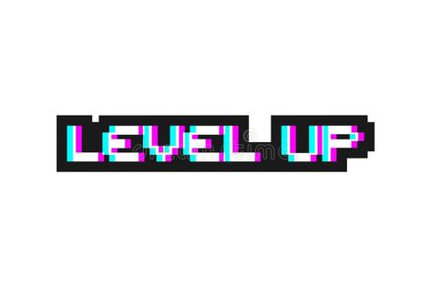 Level Up Typography, Level Up Design, Pixel Art Logo, Basketball Logo Design, Office Graphics, License Plate Art, Pixel Font, Tv Head, Text Bubble