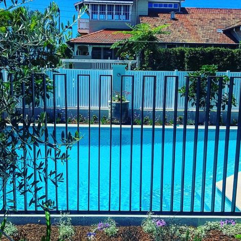 Metal Pool Fence, Pool And Outdoor Kitchen Ideas, Pool Fencing Ideas, Pool Plans, Pool Outdoor Kitchen, Metal Pool, Pool Fences, Pool Gate, Pool Fencing