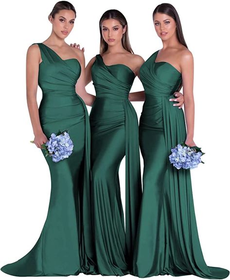 Mermaid Bridesmaid, Mermaid Bridesmaid Dresses, Dresses Long, Prom Dress, One Shoulder, Mermaid, Bridesmaid Dresses, Prom Dresses, Prom