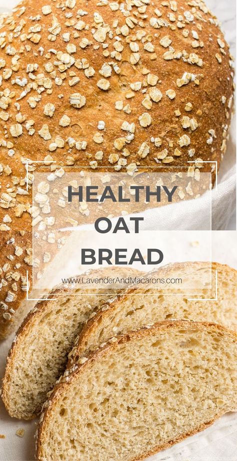 Honey Oat Bread Recipe, Healthy Vegan Oatmeal, Oatmeal Bread Recipe, Oat Bread Recipe, Honey Oat Bread, Oat Bread, Healthy Bread Recipes, Oatmeal Bread, Healthy Honey