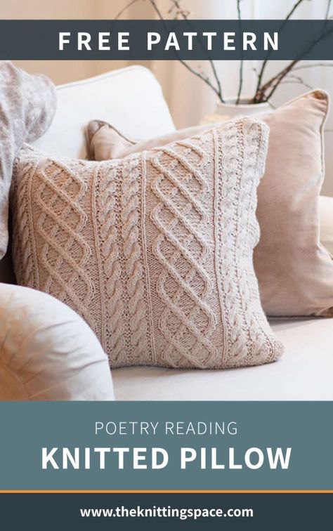 Knit Pillows Diy, Free Knitting Patterns For Cushion Covers, Knitting Cushion Covers Pattern, Cushion Cover Knitting Pattern, Cushion Knitting Pattern, Knit Pillow Cover Pattern Free, Knitting Pillow Covers Free Pattern, Home Knitting Projects, Knitting Pillow Covers