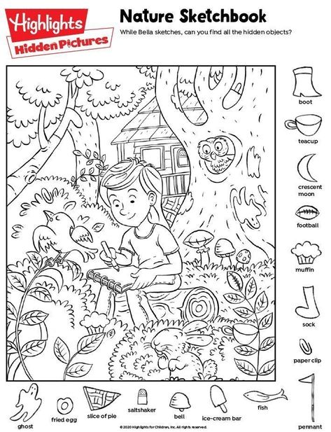 Hidden Pictures Printables, Hidden Picture Games, Highlights Hidden Pictures, Hidden Object Puzzles, Hidden Picture Puzzles, English Activities For Kids, Hidden Pictures, Hidden Objects, Picture Puzzles