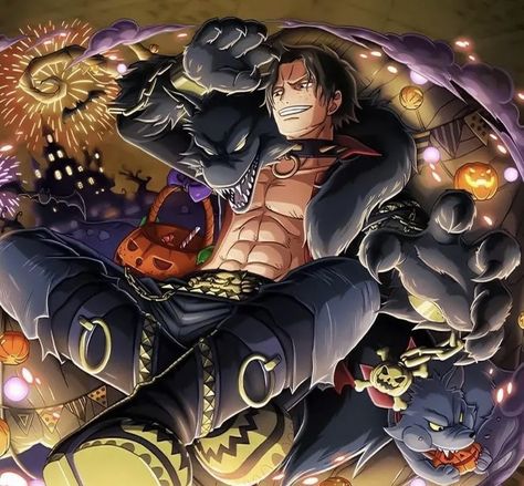 Portgas D. Ace Icon, Ace Onepiece, Brooks One Piece, Ace Sabo Luffy, Ace And Luffy, Portgas D Ace, One Piece Ace, Special Halloween, Jojo's Bizarre Adventure Anime