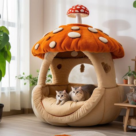 Dog House Kennel, Chic Bed, Cat Essentials, Cat Glasses, Cat Enclosure, Cat Shelves, Beautiful House, Cat Room, Cat Stuff