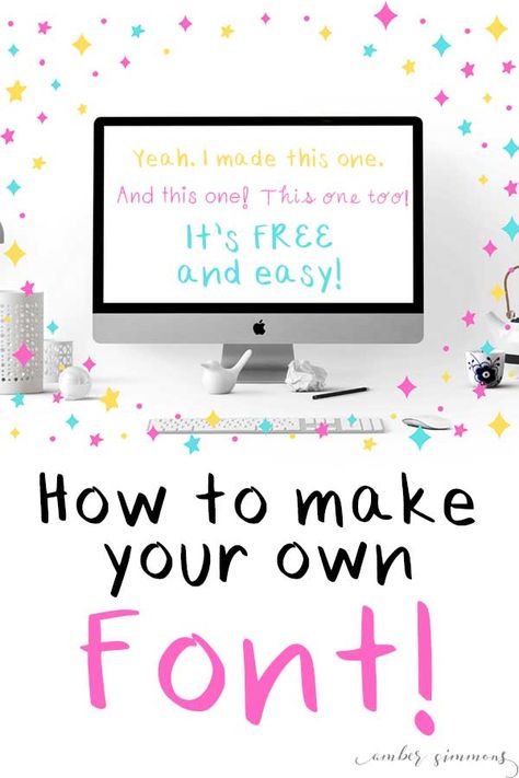 This simple and easy tutorial for how to make your own font will show you two ways to create a font in no time. Plus it's FREE! How To Create Your Own Font In Procreate, How To Create Your Own Font, How To Make Fonts, How To Make Your Own Font, Make Your Own Font, Diy Fonts, Letters Tattoo, Letters Ideas, Create Your Own Font