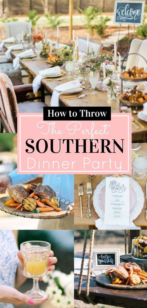 How to Throw a Memorable Outdoor Styled Southern Dinner Party that everyone will love - Behind-the-Scenes of a Styled Shoot #dinnerparty #southerndinnerparty #styledshoot #dinner | glitterinc.com | @glitterinc Southern Party Theme, Southern Themed Party, Southern Dinner Party, Southern Belle Party, Bbq Dinner Party, Southern Party, Low Country Boil Party, Southern Cocktail, Southern Nights