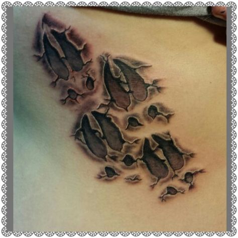 Buck track, buck print, tattoo Wolf Tracks Tattoo, Deer Print Tattoo, Deer Tracks Tattoo, Whitetail Buck Tattoos, Deer Track Tattoo For Women, Matching Tattoos Couples Buck And Doe, Buck Deer Tattoos For Women, Buck And Doe Matching Tattoos, Hunting Tattoos For Women