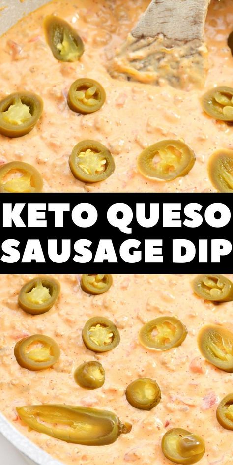 Queso Dip With Sausage, Queso Sausage Dip, Keto Queso Dip, Dip With Sausage, Keto Queso, Sausage Queso Dip, Keto Sausage Recipe, Stylish Cravings, Sausage Dip