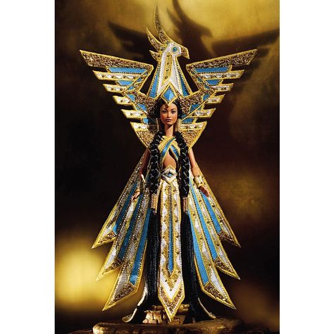 Fantasy Goddess of the Americas Barbie Doll : 25859 : Barbie Signature Fantasy Goddess, Costume Carnaval, Native American Dolls, Mattel Shop, Im A Barbie Girl, Barbie Toys, Bob Mackie, Barbie I, Black Doll