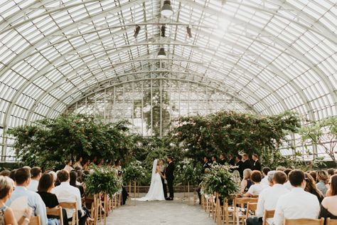 Mamma Mia Wedding, Wedding Greenhouse, Arkansas Wedding Venues, Greenhouse Venue, Wedding Documentary, Garfield Park Conservatory, Bhldn Bridesmaid, River Wedding, Wedding Chicago