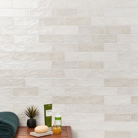 Ivy Hill Tile Kingston 3" x 8" Ceramic Subway Tile | Wayfair Subway Tiles, Tiles For Wall, Glazed Ceramic Tile, Ceramic Subway Tile, Ivy Hill Tile, Zellige Tile, Ceramic Floor Tiles, Tile Trim, Ceramic Floor