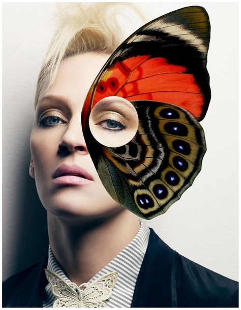 Uma Thurman by Craig McDean 2008 Craig Mcdean, Butterfly Fashion, Uma Thurman, Farrah Fawcett, Linda Evangelista, Michelle Williams, Halle Berry, A Magazine, Monarch Butterfly