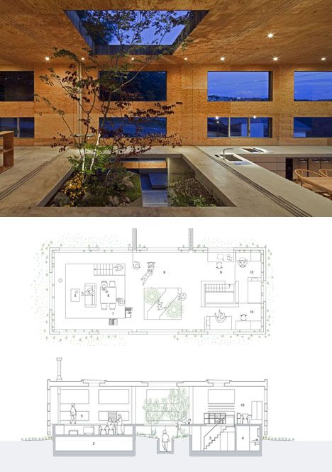 split level plans sections Solid Void Architecture, Void In Architecture, Solid And Void Architecture Buildings, Dense City, Japanese Metabolism Architecture, Solid And Void Architecture Model, Solid And Void, Trees Drawing, Atrium House