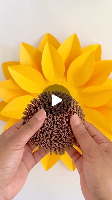 2.3M views · 153K likes | Lebo M on Instagram: "Happy Saturday!🌻💛🌻! Wishing everyone a lovely weekend.🤗💛 - -  - #paperflowers #etsyshop #yellow #paper #yellowflowers #spring #sunflowers #nurserydecor #papersunflower #flowerstagram #sunflower #sunrise #paperart" Yellow Colour Flowers, Sunflower Tissue Paper Flowers Diy, Handmade Sunflowers Paper Crafts, How To Make Sunflower With Paper, How To Make A Sunflower, How To Make Paper Sunflowers, Flowers Out Of Paper Easy, Sunflower Paper Flowers Diy, Sunflower Diy Crafts