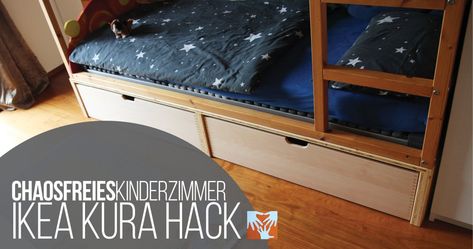 Chaosfreies Kinderzimmer IKEA Kura Hack Sisters Shared Room, Kura Bed Hack, Ikea Kura Hack, Kura Hack, Ikea Kura Bed, Ikea Kura, Kura Bed, Ikea Design, Ikea Kids