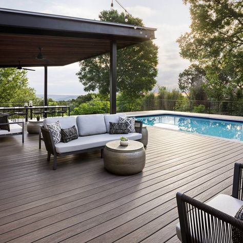 MoistureShield Composite Decking Composite Decking Designs, Trex Composite Decking, Composite Wood Deck, Deck Installation, Blue Backsplash, Island Countertops, Deck Boards, Deck Ideas, Composite Decking