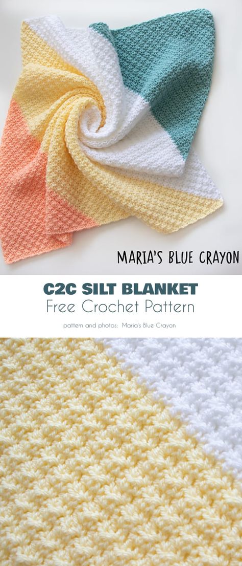 Spring C2C Blanket Free Crochet Patterns Crochet C2c Pattern, C2c Blanket, Furniture Make, C2c Crochet Pattern Free, C2c Crochet Blanket, Purl Bee, Crochet Baby Blanket Free Pattern, Easy Crochet Blanket, Crochet Blanket Pattern