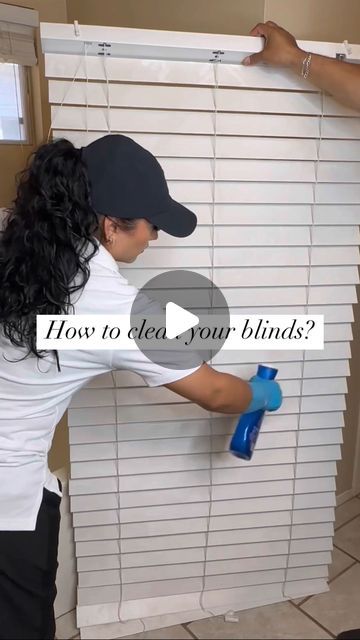 Vanesa Amaro on Instagram: "How do you clean your blinds? Have you ever deep cleaned them before?
•
#clean #viral #trending #blinds #windows #cleaning" Clean Mini Blinds Easy Way To, Cleaning Blinds Without Taking Them Down, How To Clean Faux Wood Blinds White, How To Clean Mini Blinds, How To Clean Venetian Blinds, Mini Blind Cleaning Hacks, Cleaning Mini Blinds Easy Way To, How To Clean Mini Blinds Easy, Easiest Way To Clean Blinds