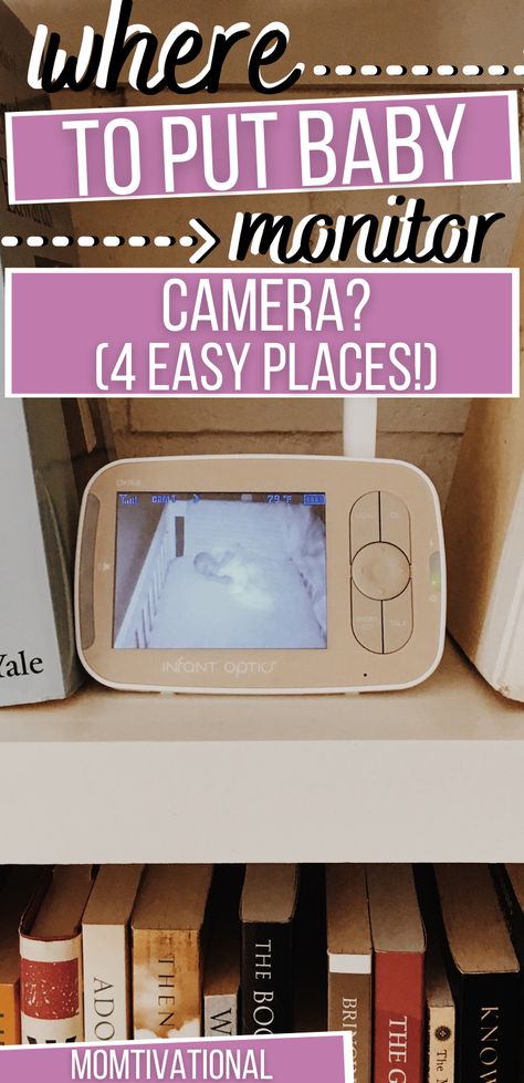 Where to put the baby monitor camera Nursery Monitor Placement, Nursery Camera Placement, Baby Monitor Mounting Ideas, Baby Monitor Placement, Baby Monitor Shelf, Nursery Video, Nursery Set Up, Toddler Proofing, Baby Sound Machine