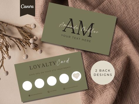 Loyalty Card | Loyalty Card Design | Salon Loyalty Card | Beauty Loyalty Card | Customer Rewards | Loyalty Card Template Canva Loyalty Card Design, Loyalty Card Template, Artist Card, Wellness Business, When You Are Happy, Beauty Salons, Business Icon, Customer Loyalty, Neutral Design