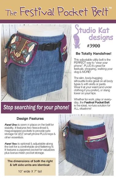 Patterns Archives - Studio Kat Designs Diy Bags, Patchwork, Couture, Sewing Denim, Side Units, Festival Belt, Work Belt, Recycled Jeans, Utility Belt