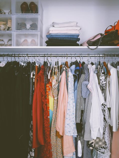 Your Messy Closet is Costing You Money Combat Fashion, Best Hangers, Messy Closet, Celine Dress, Buy Desk, Build A Wardrobe, Inside Design, Health And Happiness, Fashion Graphic Design