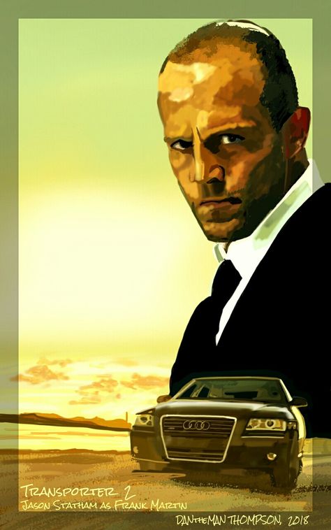 (Spen Art by DANtheMAN607 4/24/18) Jason Statham as Frank Martin • Transporter 2 • Audi A8 W12 [movie car series] The Transporter, Frank Martin, Action Movie, Geek Gadgets, Jason Statham, Audi A8, Cars Movie, Tv Art, Action Movies