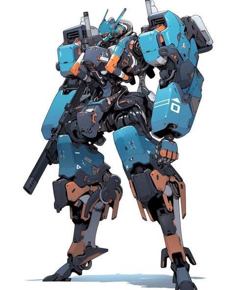 Krez (@kzy2017) • Photos et vidéos Instagram Japanese Mecha Art, Mech Armor Concept Art, Cool Robots Design, Humanoid Mech, Armored Core Mech, Mecha Concept Art, Mechs Art, Mecha Tanks, Mech Robot