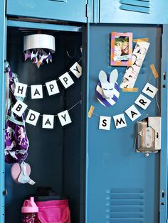 Back to School DIY - Locker Decoration Craft Projects - Decorate Your Locker | Small for Big Birthday Locker, Birthday Locker Decorations, Locker Crafts, Locker Decorations Diy, Senior Week, Locker Ideas, Diy Locker, Locker Organization, Locker Accessories