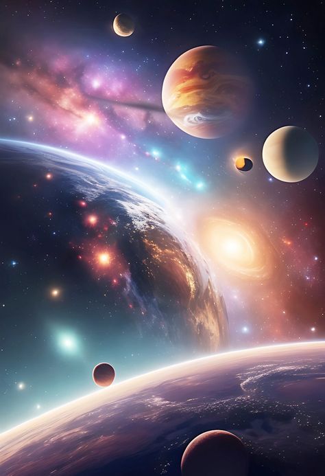 Universe Scene With Planets Stars And Galaxies In Outer Space#pikbest##Backgrounds Solar System Images, Outer Space Wallpaper, Cool Galaxy Wallpapers, Astronomy Pictures, Galaxy Wallpapers, Galaxy Images, Aesthetic Galaxy, Galaxies Wallpaper, Space Phone Wallpaper