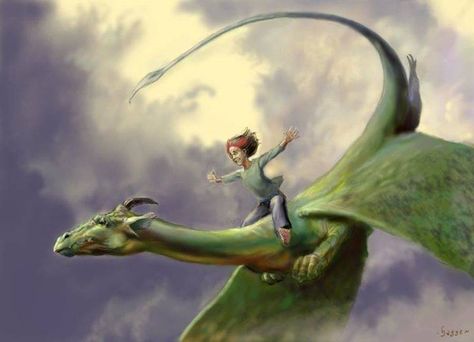 child riding on the back of green dragon. Kid Apocalypse, Dragon Project, Cartoon Dragon, Pet Dragon, Dragon Illustration, Fly Free, Dragon Rider, Dragon Pictures, Green Dragon