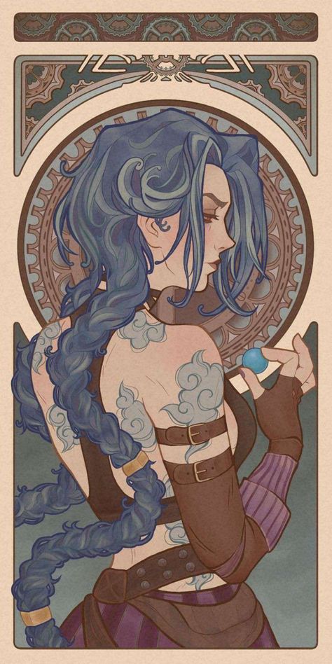 A Woman, Tattoos, Hair, Blue, Art