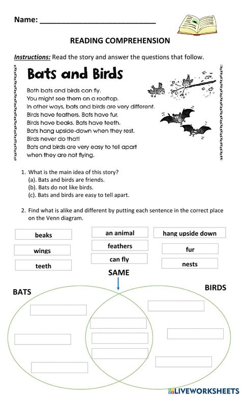 Compare and Contrast online exercise for 1. You can do the exercises online or download the worksheet as pdf. Essay Inspiration, Compare Contrast Activities, Essay Outline Template, Essay Samples, Activity For Students, Reading Comprehension For Kids, Application Essay, Outline Template, Writing Editing