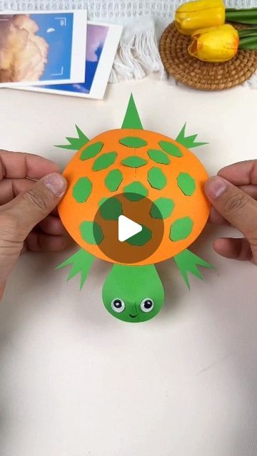 paper crafts creator on Instagram: "Title: Cute Turtle Craft for Kids  Hashtags: - #TurtleCraft - #DIYForKids - #HandmadeDIY - #ParentChildCraft - #KindergartenCrafts - #CraftingWithKids" Turtle Crafts For Kids, Turtle Craft, Turtle Crafts, Cute Turtle, Kindergarten Crafts, Cute Turtles, Craft For Kids, March 21, Diy For Kids