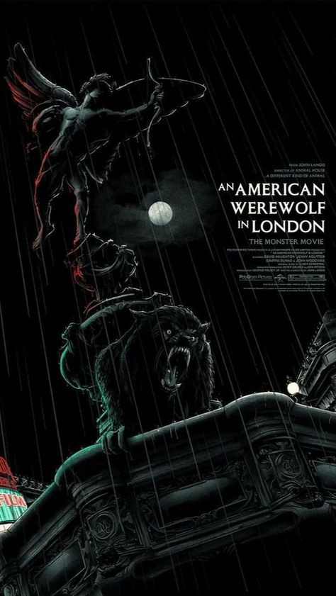 An American Werewolf In London, Werewolf In London, American Werewolf In London, Matt Ryan, London Poster, Classic Movie Posters, Horror Posters, Horror Movie Art, Horror Icons