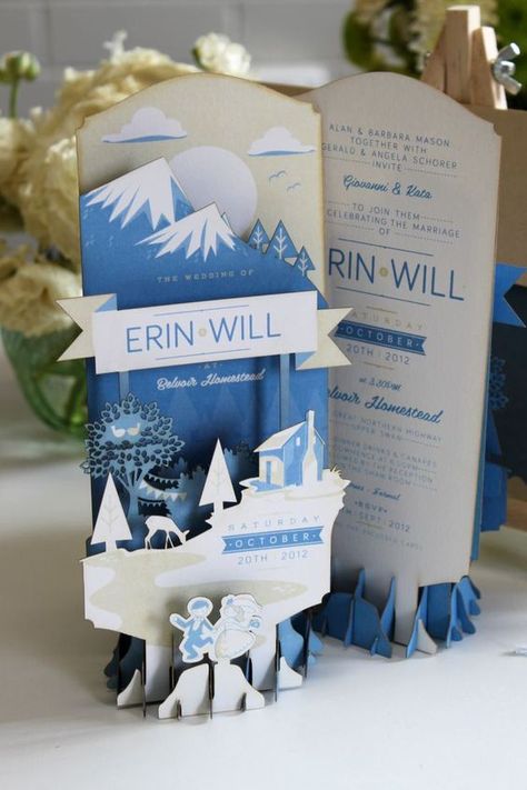 Pop Up Invitation, Paper Cutouts, Design Invitation, Folding Origami, Leaflet Design, 카드 디자인, Planning Inspiration, Pop Up Book, Wedding Card Design