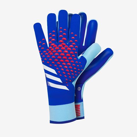 Gk Gloves, Goalkeeper Gloves, Gloves, Soccer, Adidas, Knitting, Blue