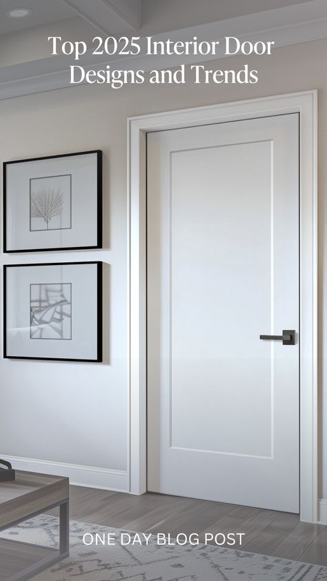 2025 is calling, and it’s all about doors that do more.✨ 

From timeless neutral tones to the clean lines of Shaker doors, the future of design is all about blending elegance with functionality. 🏡 

At One Day Doors & Closets, we’re leading the way with collections that keep your space on-trend and functional—because your home should grow with you, not against you. 🌿 Darker Interior Doors, Elegant Interior Doors, Door Colours Internal, Interior Door Hardware 2024, Door Types Interior, Interior Door Options, Contrast Interior Doors, Popular Interior Doors Styles, 2024 Interior Door Trends