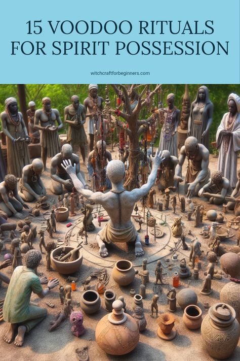 Explore these 15 powerful Voodoo rituals aimed at spiritual possession and connection to other realms. These unique ceremonies utilize African magic and spiritual practices that have been passed down through generations. Each ritual offers insight into the mystical world of Voodoo, making it an intriguing study for anyone interested in the spirit world or witchcraft for beginners. Learn how Voodoo rituals can be a gateway to increased spiritual understanding and transformation in your daily life, and enhance your knowledge of Voodoo ceremonies. Voodoo Spells Witchcraft, Spirit Possession, African Magic, African Voodoo, Spiritual Understanding, Hoodoo Magic, Voodoo Rituals, Altered State Of Consciousness, Witchcraft Spells