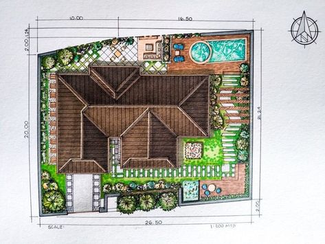 Transforming Spaces: Landscape Sketch Design Services Roof Plan Rendering, Site Development Plan Rendering, Site Plan Design Architecture Ideas, Design Plate Architecture, Floorplan Rendering Marker, Site Development Plan House, Site Development Plan Drawing, Site Plan House, Development Plan Architecture