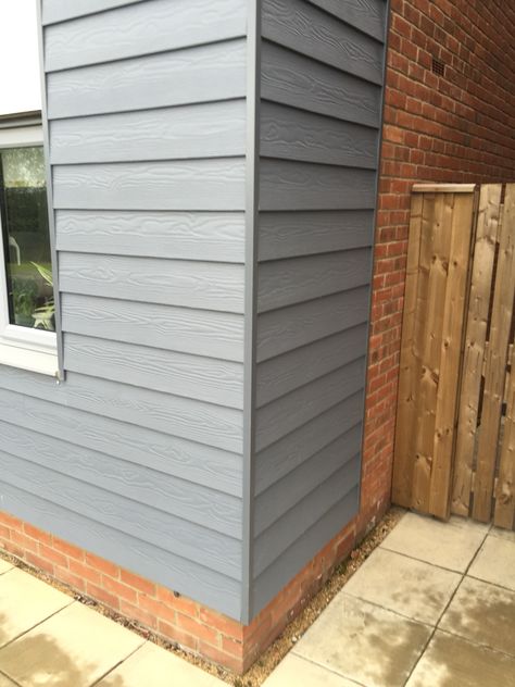 Marley Cedral Lap Board Cladding Ideas Exterior, Wall Cladding Exterior Ideas, Cedral Cladding, Cedral Weatherboard, House Extension Plans, Exterior Wall Cladding, Exterior House Remodel, External Cladding, House Cladding