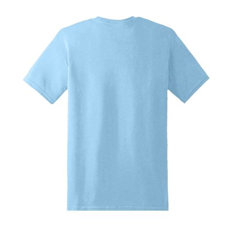 Gildan GN640 short-sleeved t-shirt  Composition: 100% cotton semi-combed jersey  Style: regular fit.  Round neck, with cotton cleanliness band.  Tubular cut.  Removable label.  Weight: 150 g / m².  Sizes: S (45cm-68cm) M (51cm-71cm) L (56cm-73cm) XL (61cm-76cm) 2XL (66m-78cm) 3XL (71m-84cm).  High quality product to allow printing.  Soft to the touch and comfortable to wear.  Machine wash: 30 ° maximum.  Model for women reference: GN641.  Child model reference: GN649.  The Gildan GN640 100% cott Manche, Blue Tees, Light Blue T Shirt, Blue T, Tee Shirt Homme, American Brand, Blue T Shirt, Great T Shirts, Carolina Blue