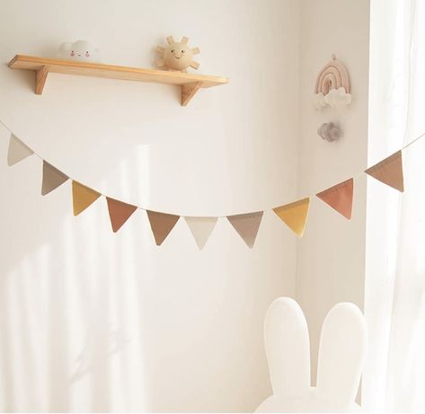 Fabric High Chair Banner, Teepee Tent Party, Baby Decoration Ideas, Flag Room Decor, Triangle Flag Banner, Pendant Banner, Nursery Banner, Triangle Flag, Tent Party