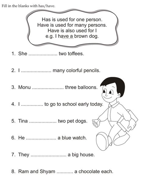 Fill in the blanks with has or have | Download Free Fill in the blanks with has or have for kids | Best Coloring Pages Has Or Have Worksheets Kids, Has And Have Worksheets For Grade 1, Has Have Worksheets Grade 1, Has Have Worksheets, Worksheets For Class 1, English Grammar Exercises, English Grammar For Kids, English Worksheets For Kindergarten, Grammar For Kids