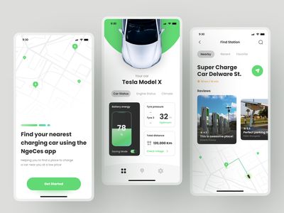 Ux Design Trends, Car App, Uiux Design, Car Charging Stations, Electric Car Charging, Car Station, Ev Charging Stations, Charging Stations, Mobile Interface