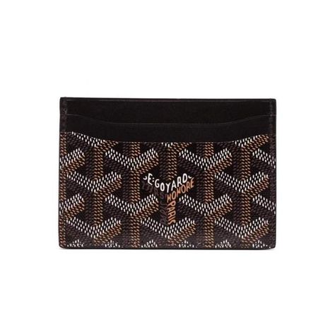 Goyard Saint Sulpice Black Cloth Small bags, wallets & cases Goyard Card Holder, Crab Painting, Goyard Wallet, Luxury Card, Paint Cards, Card Holder Wallet, Key Card Holder, Diamond Wedding Bands, Wallet Men