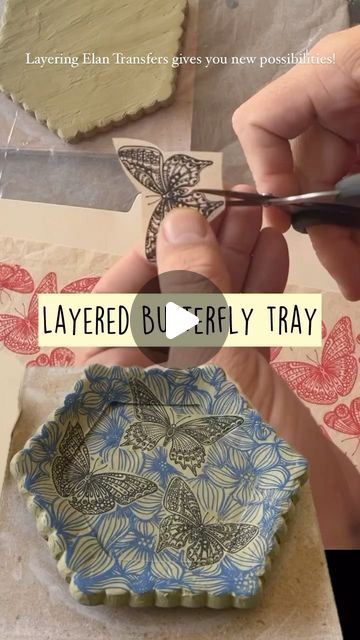 Elan Transfers on Instagram: "Who’s tried layering Elan Transfers before? 🙋‍♀️  Bill @aliveguy_pottery does an amazing job here explaining the perfect way to layer transfers! Layering Transfers allows you the ability to collage new designs.   What transfers do you think would make an amazing combo? We think our butterflies or ants mixed with our Peony Transfers would be amazing.   #elantransfers #collaging #layeringdesigns #ceramicdecals #pottery #functionalceramics #underglazetransfers #underglaze #céramique #wheelthrownpottery #ceramicdesign #potterymaking #potterywheel #potterytools #pottersofinstagram #potterylove #ceramicartist #potterystudio #madeinaskutt #potteryvideos #modernceramics #handbuiltpottery #graphicpots #wheelthrown #handmadepottery #potteryreel" Under Glaze Transfers, Pottery Transfer Ideas, Underglaze Transfer Ideas, Slip Transfer Pottery, Underglaze Transfer Pottery, Underglazing Pottery, Pottery Transfers, Pottery Underglaze Ideas, Underglaze Ceramics