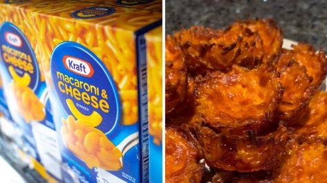 A TikToker Turned Kraft Dinner Into Gourmet Cheese Bites & It's Deliciously Simple (VIDEO) - Narcity Kraft Dinner Recipes, Dinner Tiktok, Mac N Cheese Bites, Kraft Mac N Cheese, Tiktok Hacks, Kraft Dinner, Mac And Cheese Bites, Simple Video, Gourmet Cheese