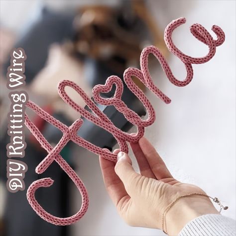 This handmade knit I-Cord is made of 100% low-pill acrylic yarn and comes in a large variety of colors.

Perfect for wire artwork and decorative name signs.If you don’t use wire, you can use needle and thread or glue to sew surprising shapes or patterns. Knitted Cord, Bridesmaid Groomsmen Gifts, Wire Name, Knitted Wire, French Knitting, Diy Crafts For Adults, I Cord, Handmade Knit, Etsy Personalized Gifts