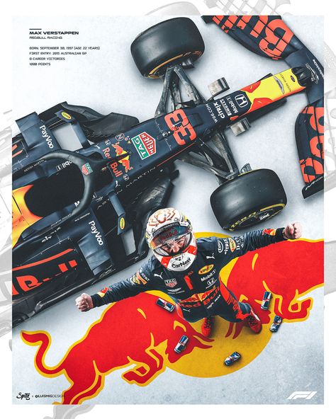 F1 Poster Design, Red Bull F1, F1 Wallpaper Hd, Formula 1 Car Racing, F1 Poster, Sports Design Inspiration, Racing Posters, Formula E, Formula Racing